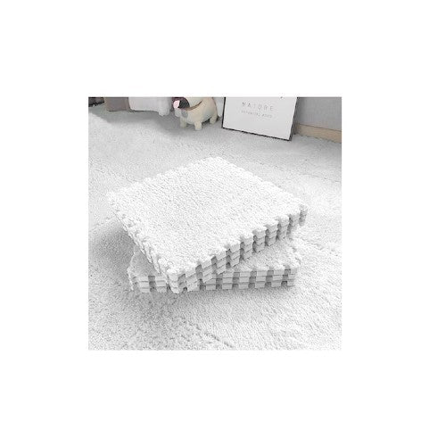 Set 10x Mocheta Pufoasă, AT PERFORMANCE®, Tip Covor Puzzle, cu Spumă 30×30 cm